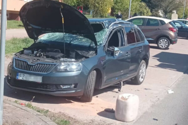 Wypadek Zielona Góra - Dachowanie Zielona Góra