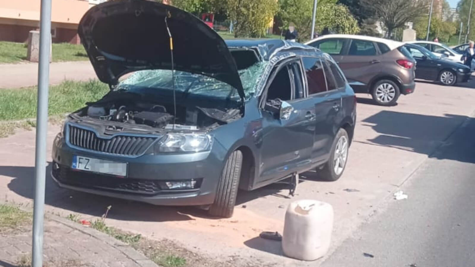 Wypadek Zielona Góra - Dachowanie Zielona Góra