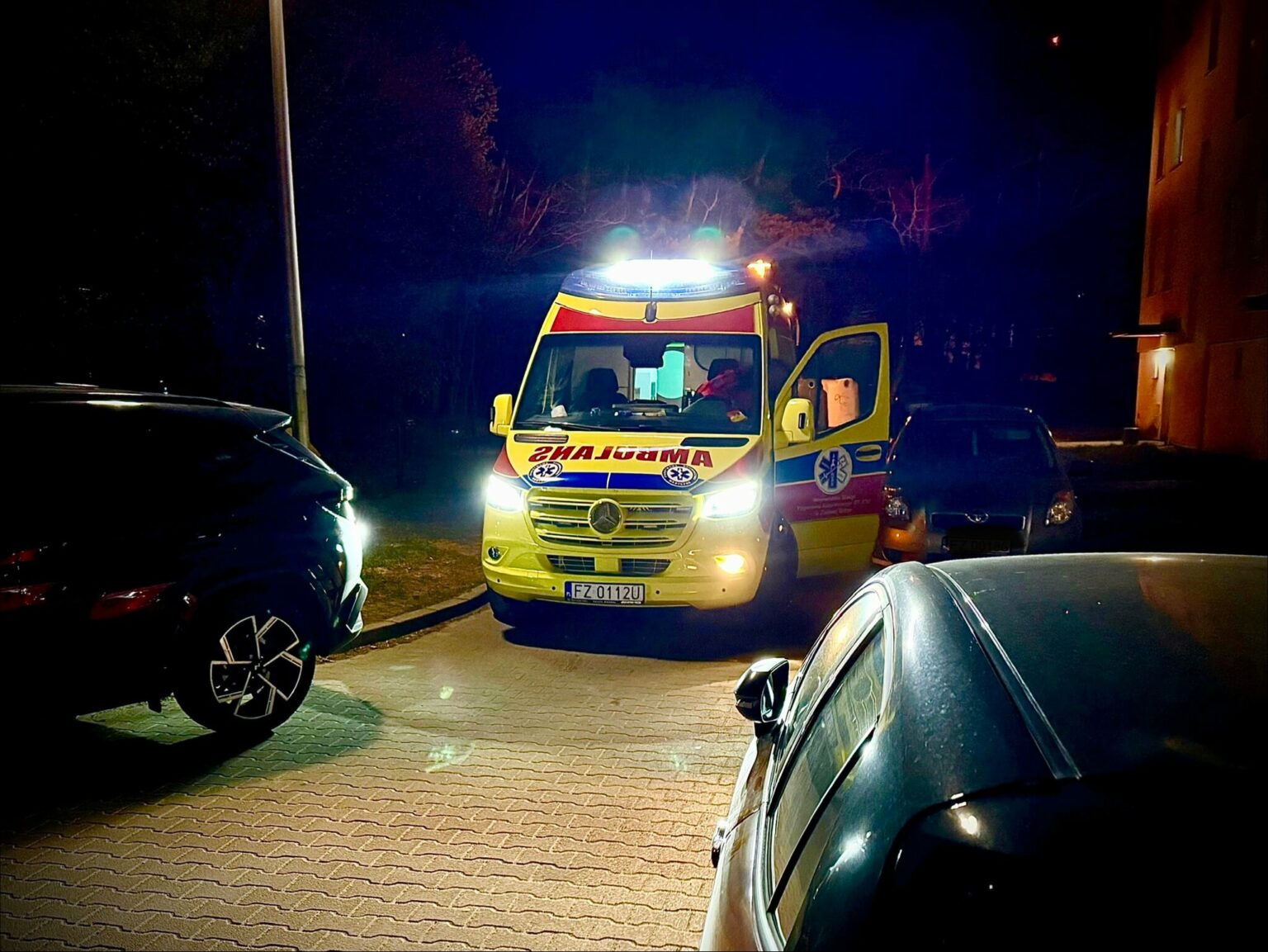 karetka nie mogła dojechać - pogotowie Zielona G&oacute;ra