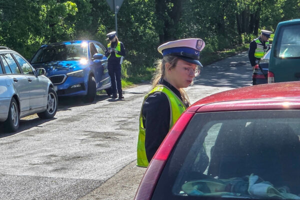 akcja policji Krosno Odrzańskie - policyjny dron