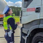 akcja policji S3 - wyścigi słoni ciężarówek