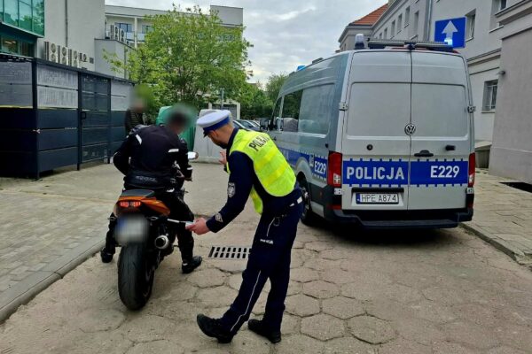 akcja policji Zielona Góra motocykliści - mandaty dla motocyklistów