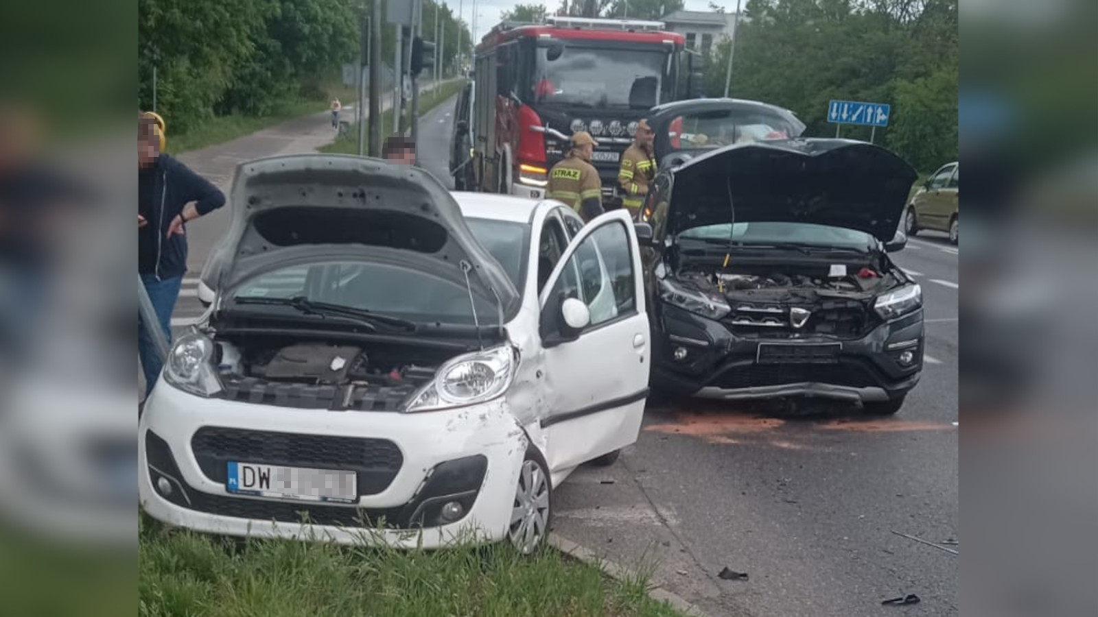 Kolizja Zielona Góra - Wypadek Zielona Góra