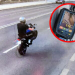 motocyklista Zielona Góra - jazda na jednym kole