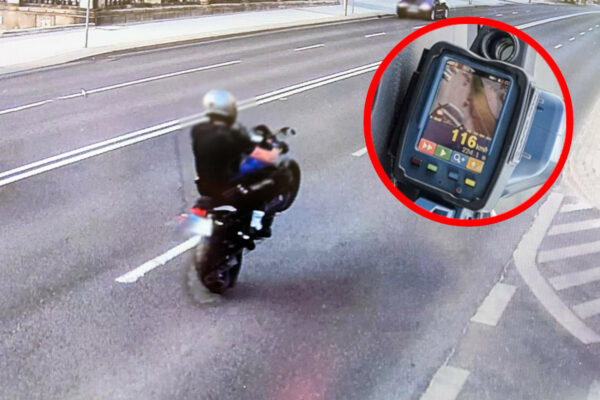 motocyklista Zielona Góra - jazda na jednym kole