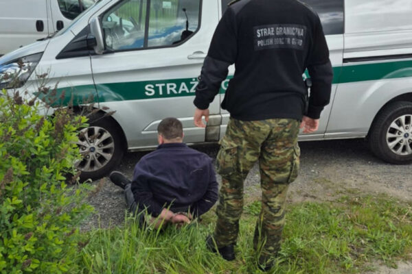 pościg za kurierem migrantów Gubin - nielegalni migranci Niemcy