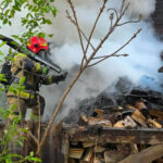 pożar Krosno Odrzańskie Grabin - straż pożarna akcja