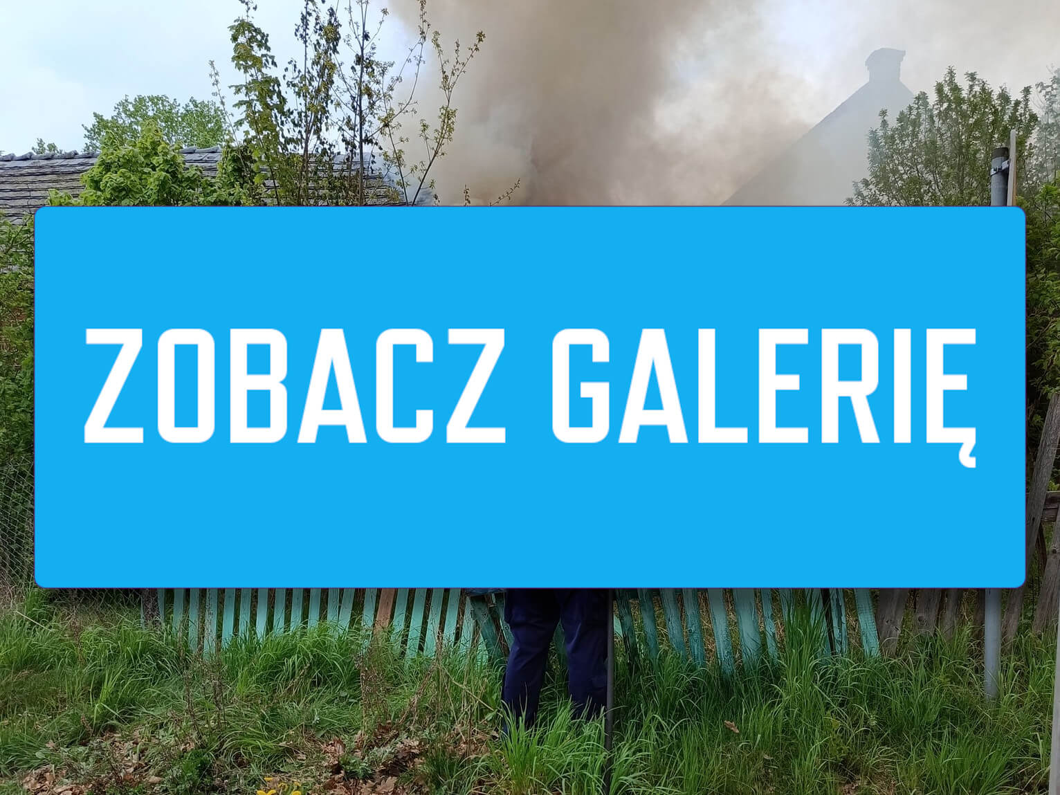pożar Krosno Odrzańskie Grabin - straż pożarna akcja