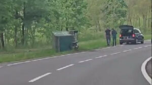 przyczepka odpięła się Zielona Góra - zdarzenie na Jędrzychowskiej