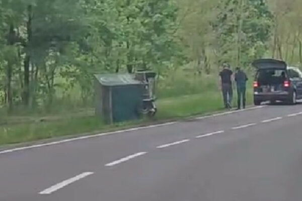 przyczepka odpięła się Zielona Góra - zdarzenie na Jędrzychowskiej