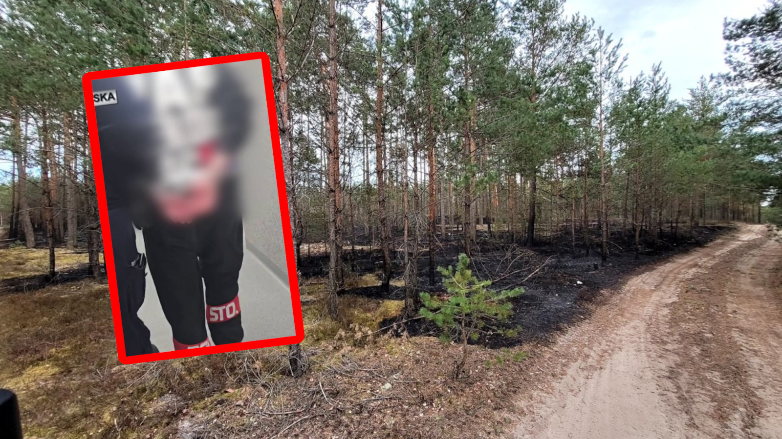 strażak OSP podpalił las - areszt dla strażaka OSP