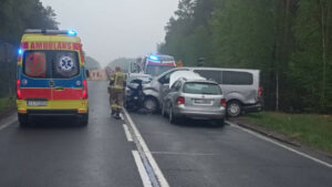 Wypadek na DK32 - Wypadek Zielona Góra