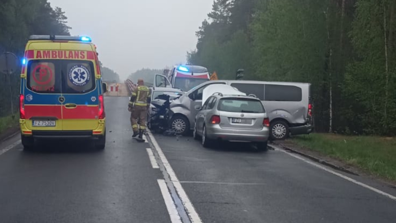 Wypadek na DK27 - Wypadek Zielona Góra