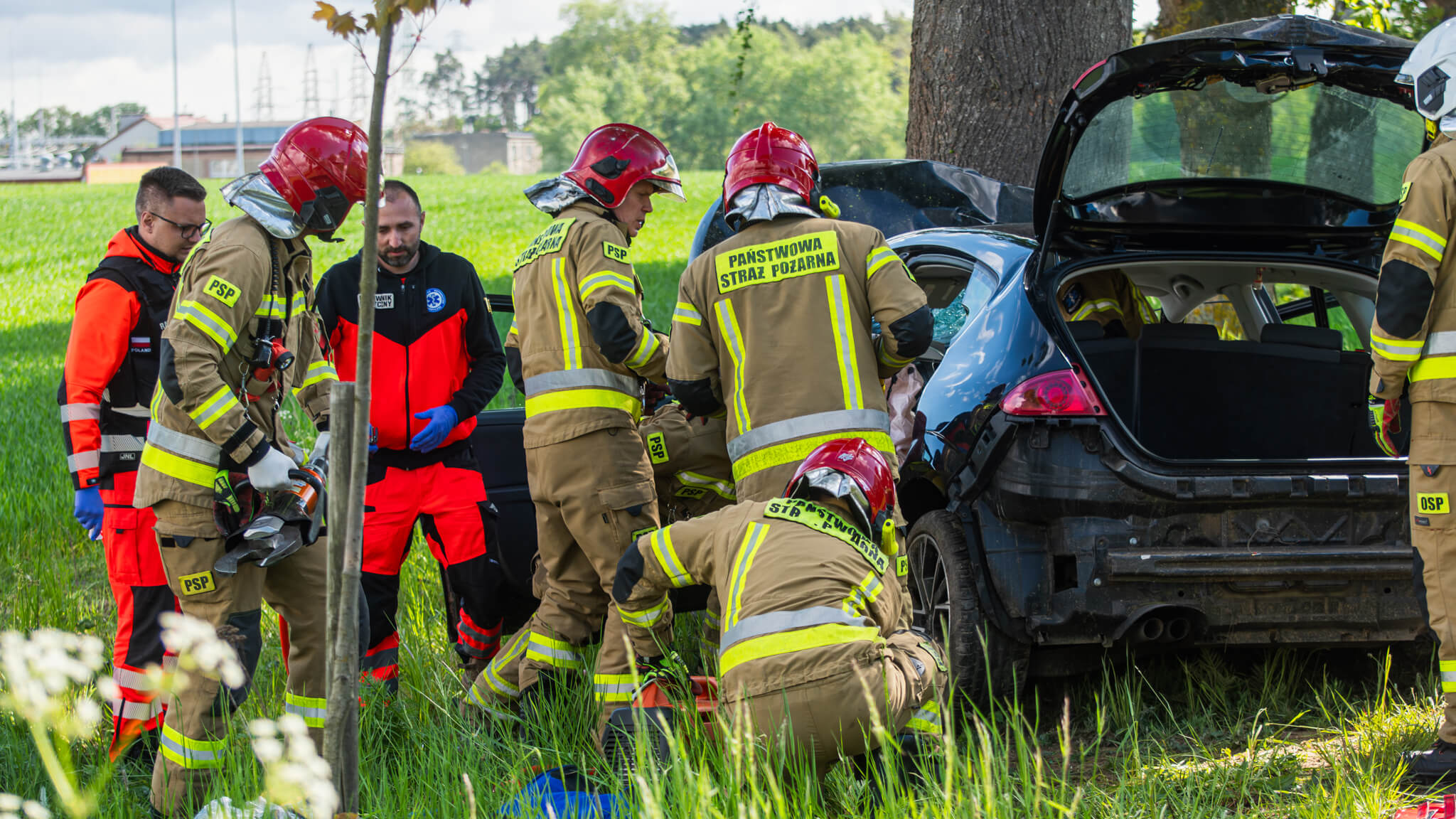 wypadek na DK32 - Wypadek koło Zielonej Góry