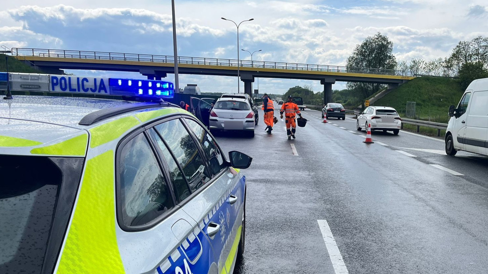 Wypadek na S3 - Wypadek Zielona Góra