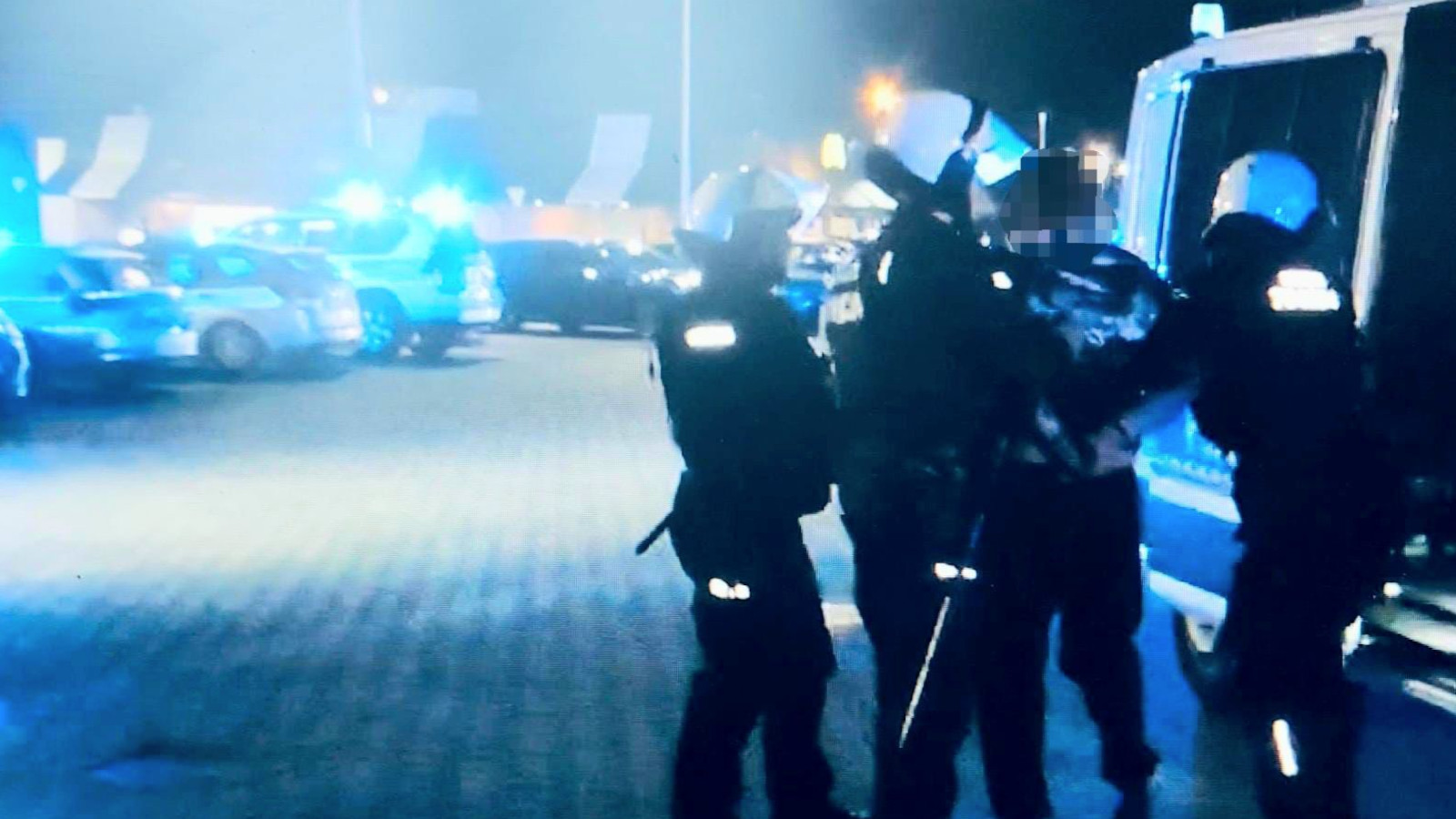 zadyma kibiców S3 Gorzów - derby żużlowe Falubaz Stal