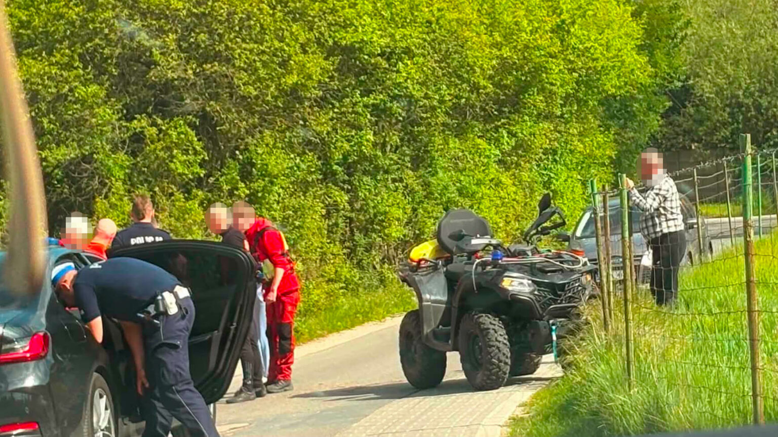 quad WOPR Świebodzin - wypadek koło Świebodzina