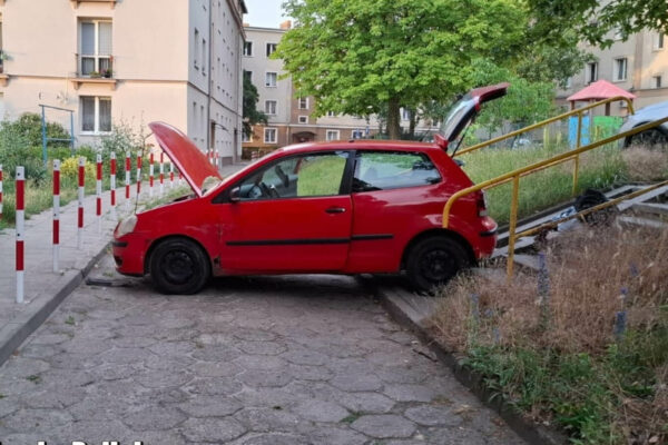pościg policji Zielona Góra - kradzież paliwa