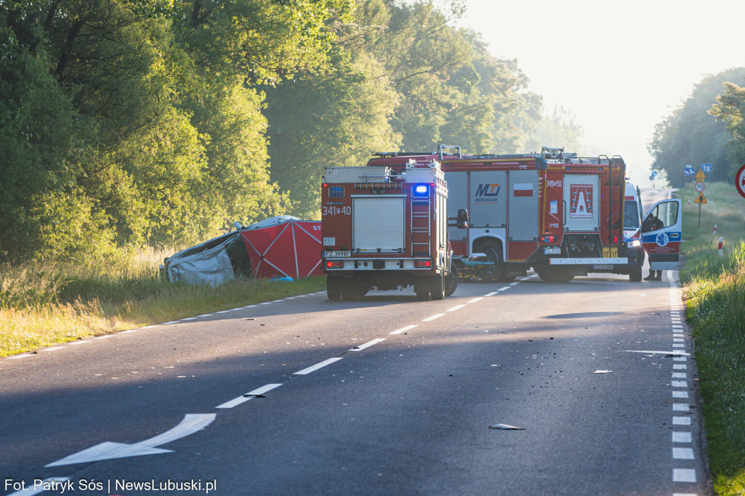 tragiczny wypadek na DK27 - śmiertelny wypadek Świdnica