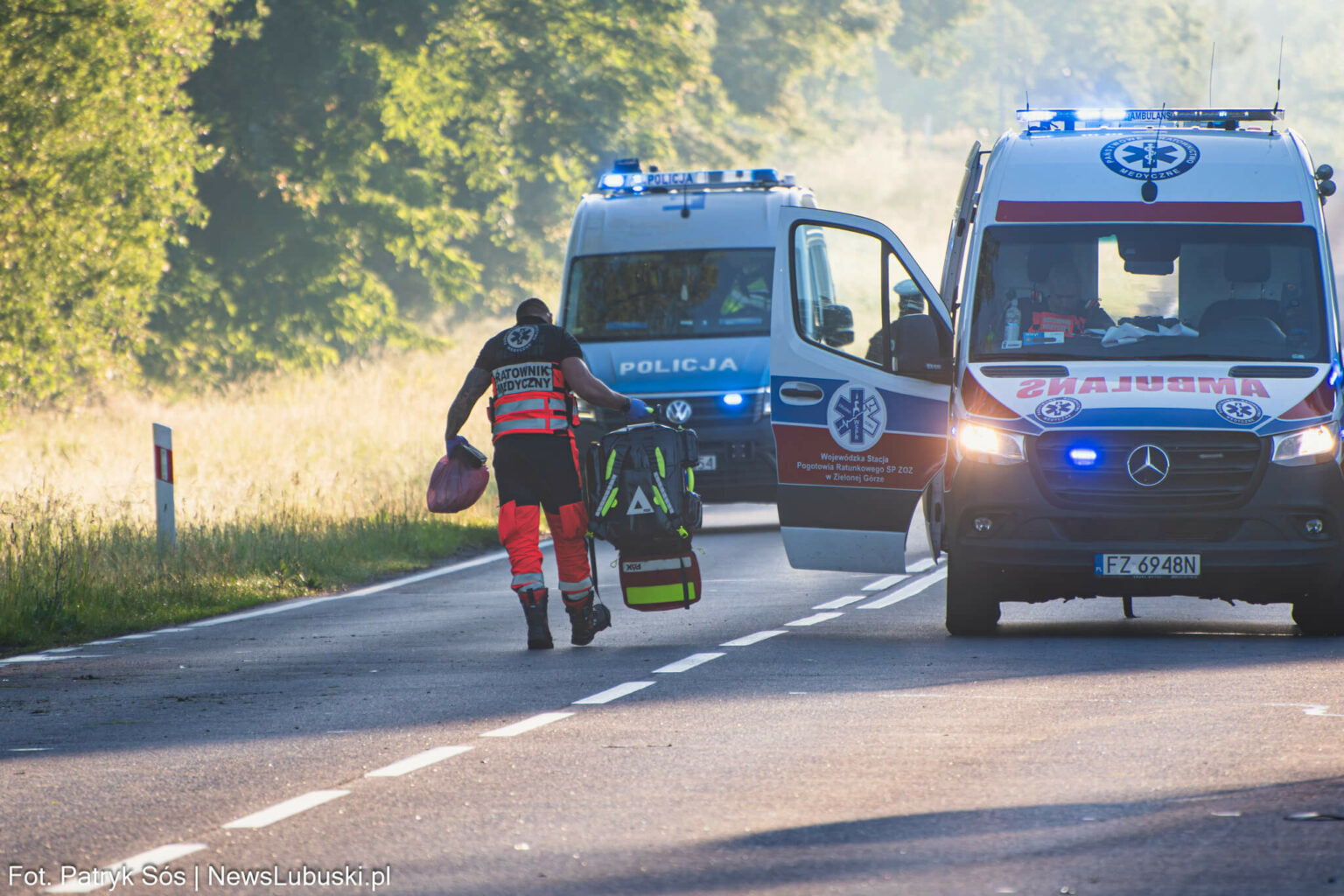 tragiczny wypadek na DK27 - śmiertelny wypadek Świdnica