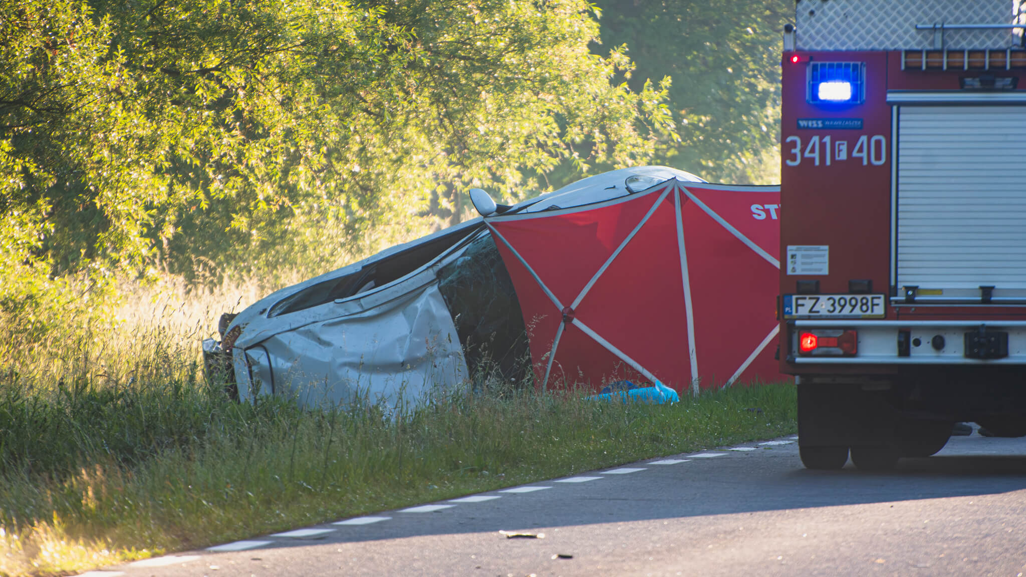 tragiczny wypadek na DK27 - śmiertelny wypadek Świdnica