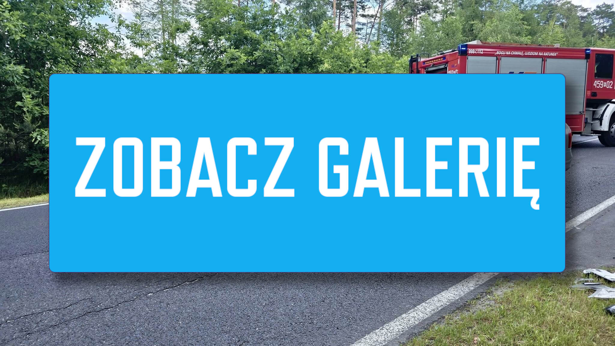 Kraksa na DW289 koło Lubska. Mocne zderzenie osobówek wypadek koło Lubska - DW289 Brody