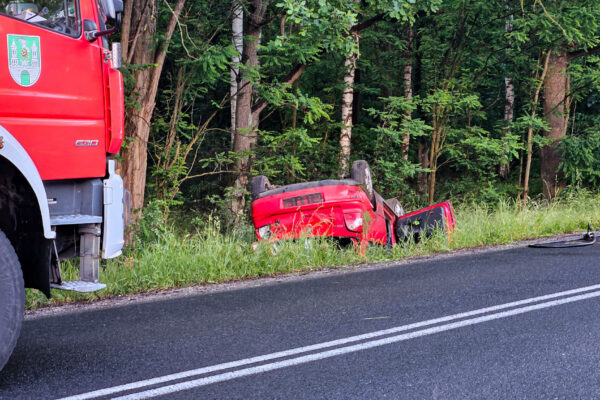 Wypadek na DW280 Zielona Góra - wypadek Płoty