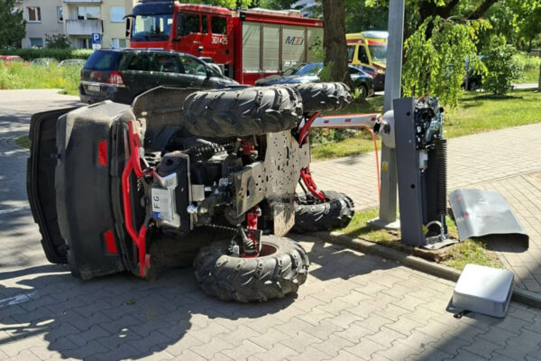 wypadek quada Gorzów - ranna kobieta
