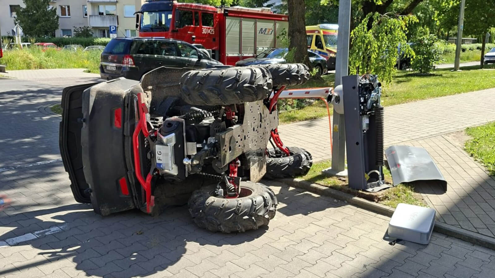 wypadek quada Gorzów - ranna kobieta