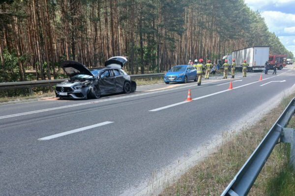wypadek pod Lubskiem - wypadek Jasień DW287
