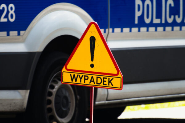 wypadek Sulechów - ranny motocyklista