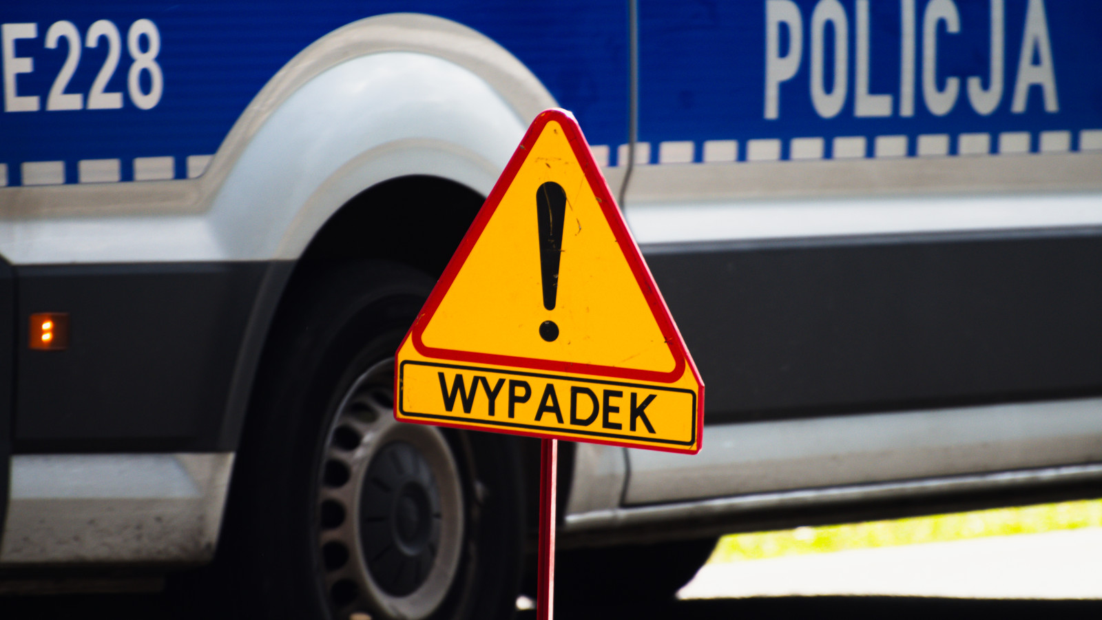 wypadek Sulechów - ranny motocyklista