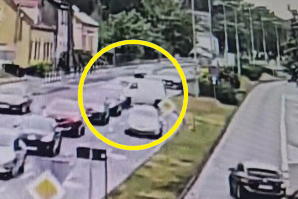 wypadek Zielona Góra - nagranie z wypadku